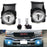 OEM-Spec Clear Lens Fog Lights w/ Ice Blue 15-SMD LED Bulbs For 03-06 GMC Sierra