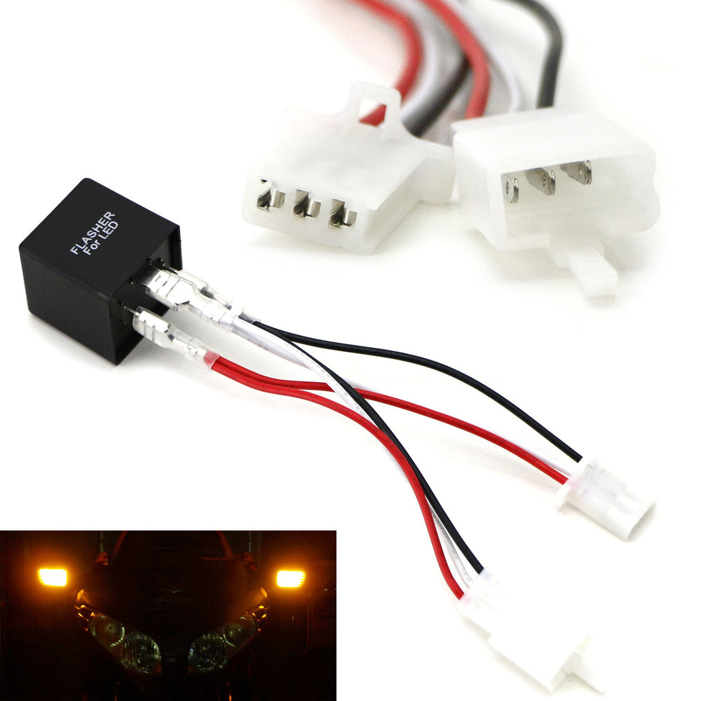 GL88T1 Electronic LED Flasher w/Wiring Adapter Fix Turn Signal