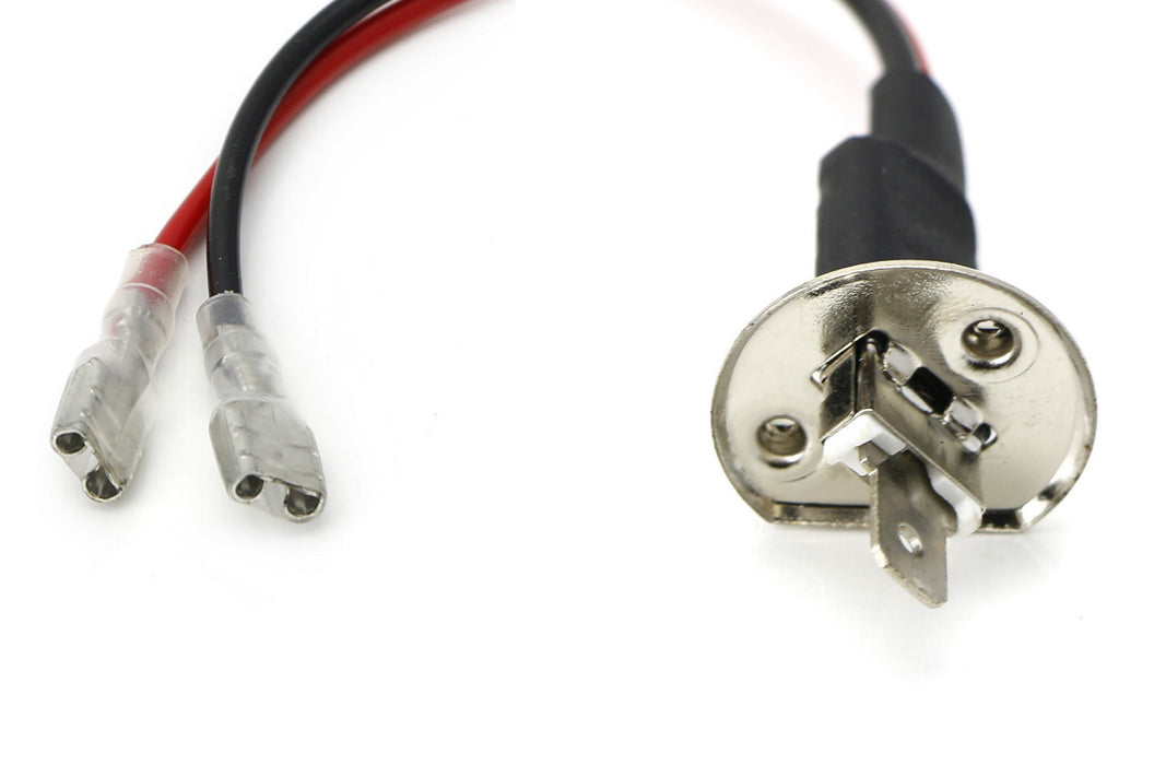 OE H3 Socket/Adapter Wires For HID or LED Headlight Bulbs Installation ...