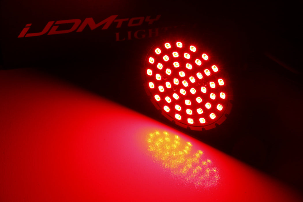 2-Inch Red Bright/Dim Mode LED Rear Turn Signal Light Bulbs For Harley Davidson