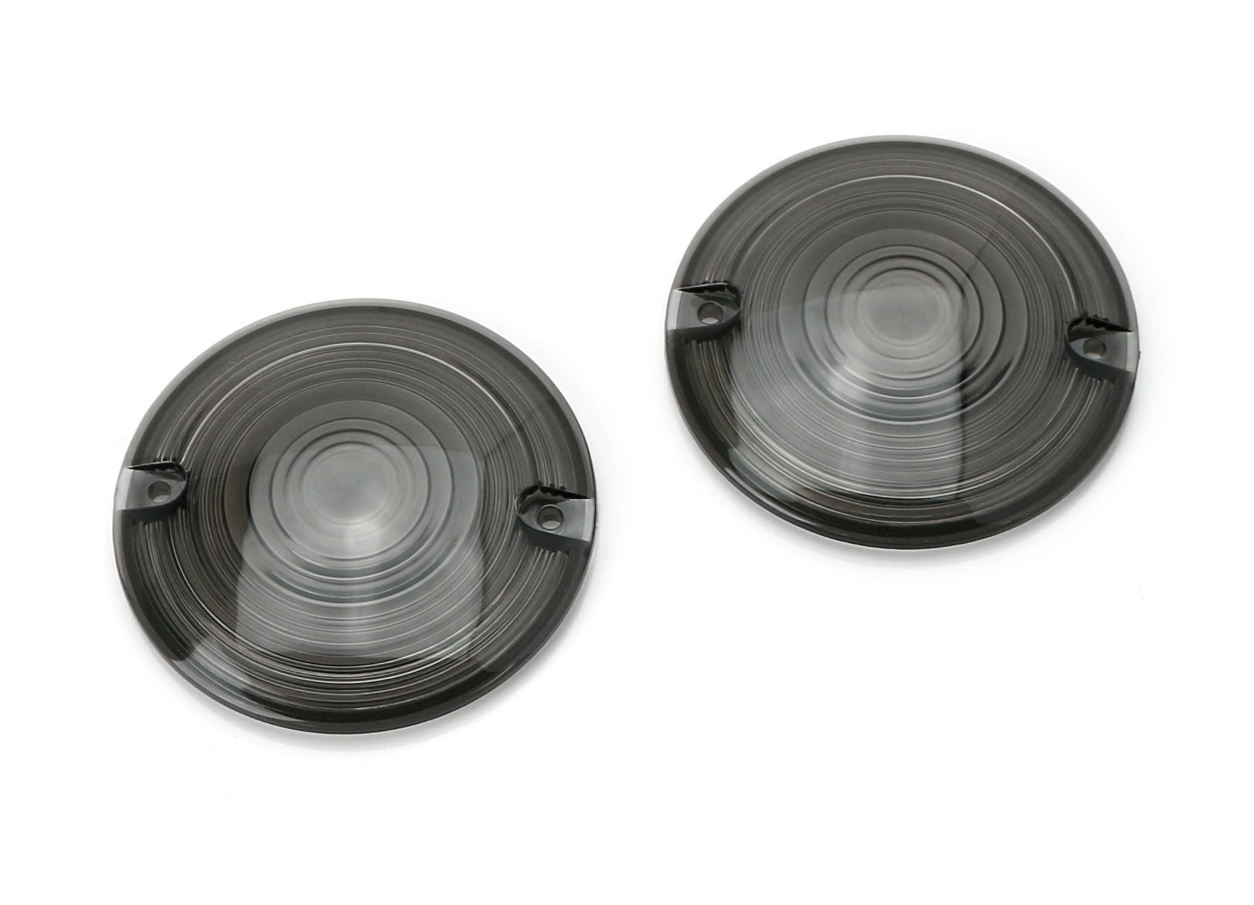 IJDMTOY Smoked Turn Signal Lens Covers – Flat Style – Fits Harley