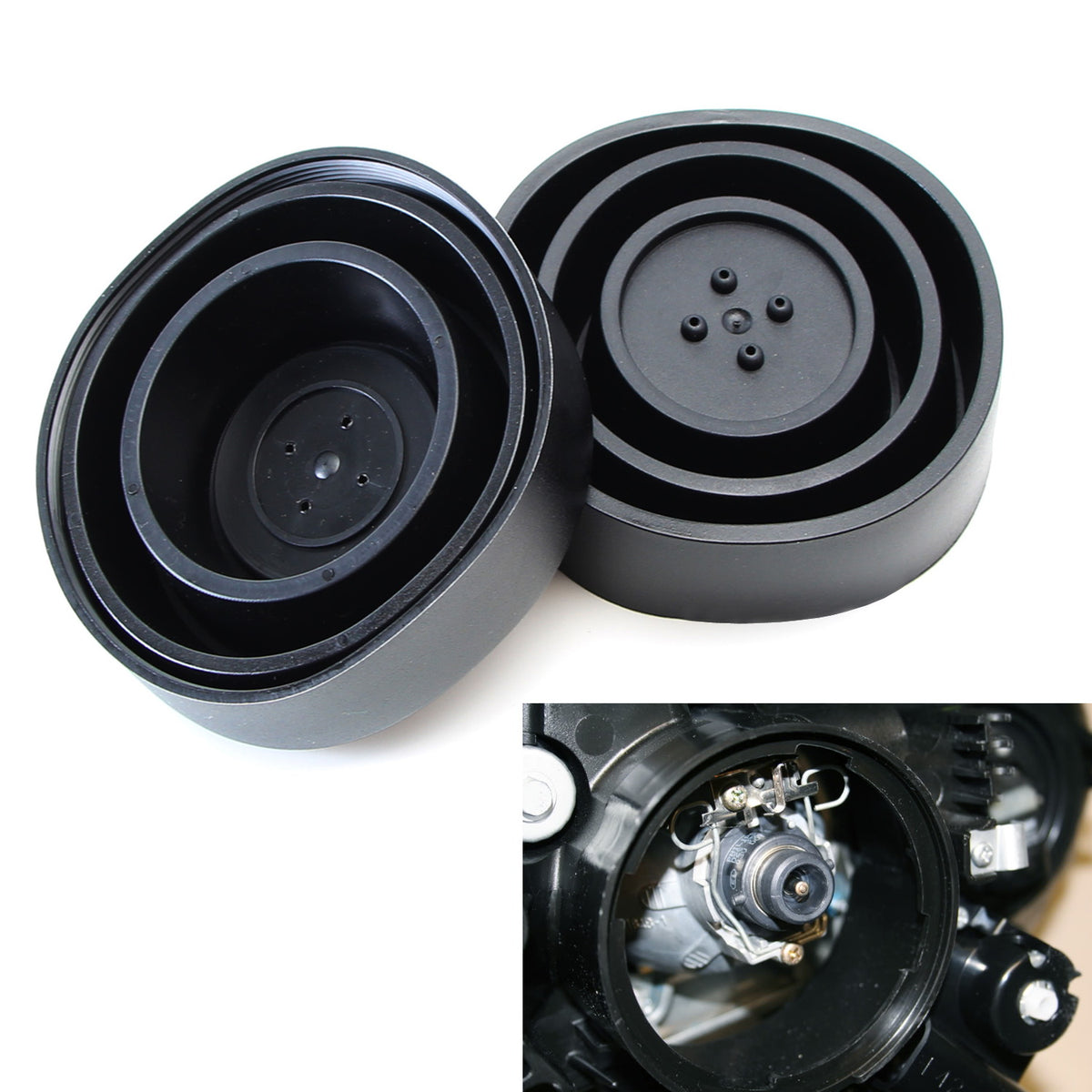 Universal Sealed Opening Rubber Housing Cover Caps For Headlamp Instal ...