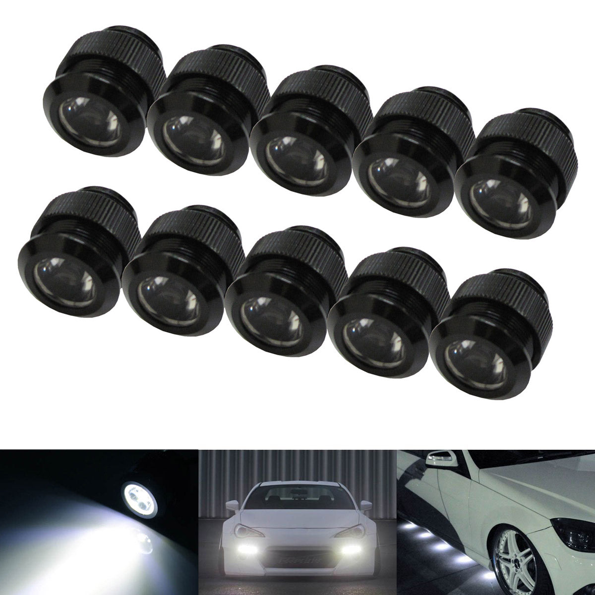 Xenon White 30W High Power Flexible LED Daytime Running Lights/Puddle —  iJDMTOY.com