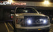 White High Power 3-LED Daytime Running Light Kit For Truck SUV 4x4 Behind Grille