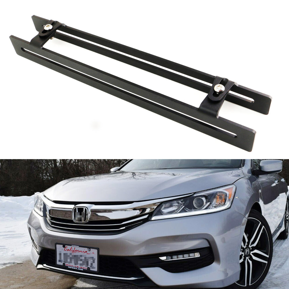Lower Grille License Plate Mounting Bracket Relocation For 2012-17 Honda Accord