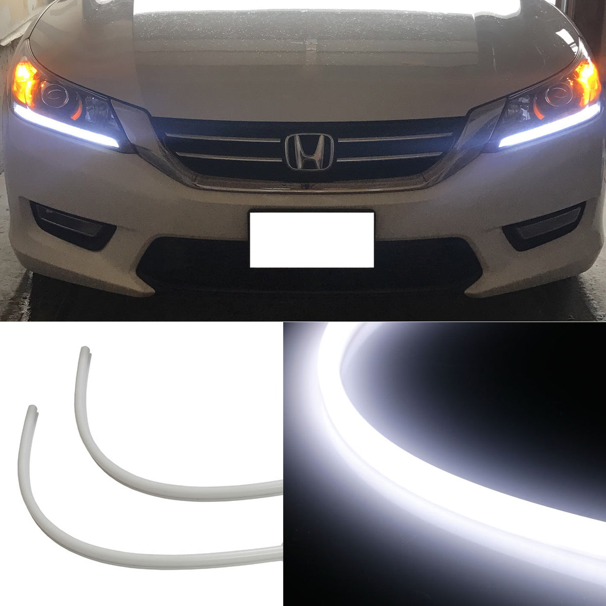 IJDMTOY  20  Xenon White 12V LED Emitter Lights For Headlights Daytime Running Lights Angel Eyes Fog Retrofit Diy Use - View #8