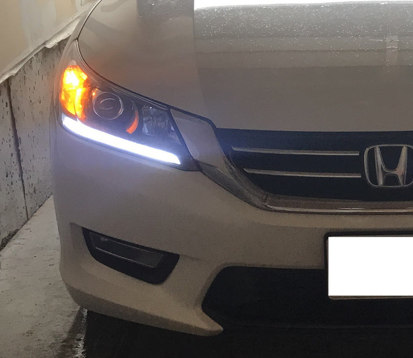 Even Illuminating Headlight LED DRL Lights Retrofit For 13-15 Honda Accord Sedan