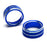 2pc Blue Stereo Audio Vol Control Switch Knob Ring Covers For 18-22 Honda Accord