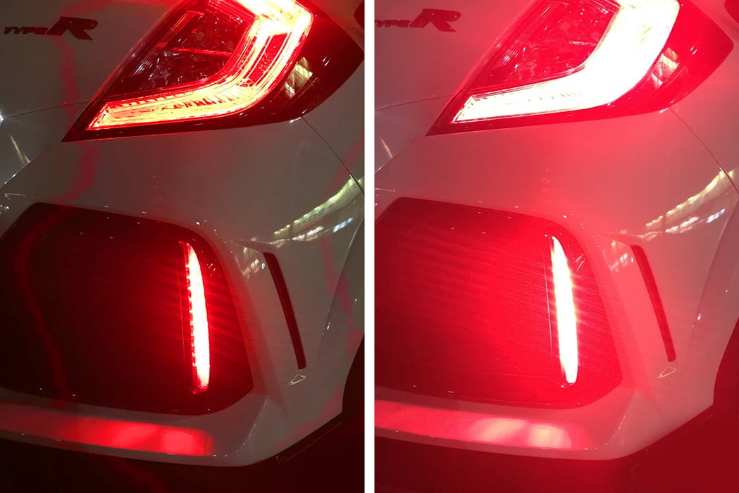 Red Lens 24-LED Bumper Reflector Light Kit For Civic Hatchback, SI, Type-R 4D
