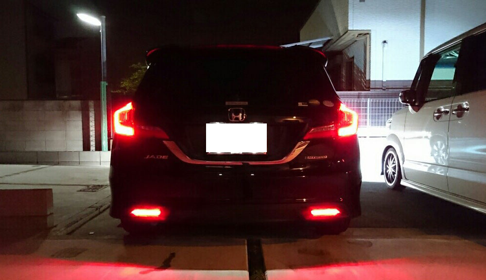 Red Lens 60-SMD LED Bumper Reflector Marker Lights For 2013-15 Honda Civic Sedan