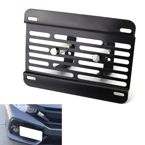 No Drill Front Grille Mesh Mount LicensePlate Relocator For 17-19 Honda Civic SI