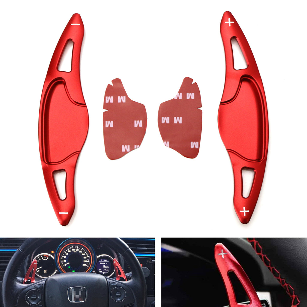 Red Steering Wheel Paddle Shifter Extension For Honda HR-V Vezel, Honda FIT  JAZZ — iJDMTOY.com