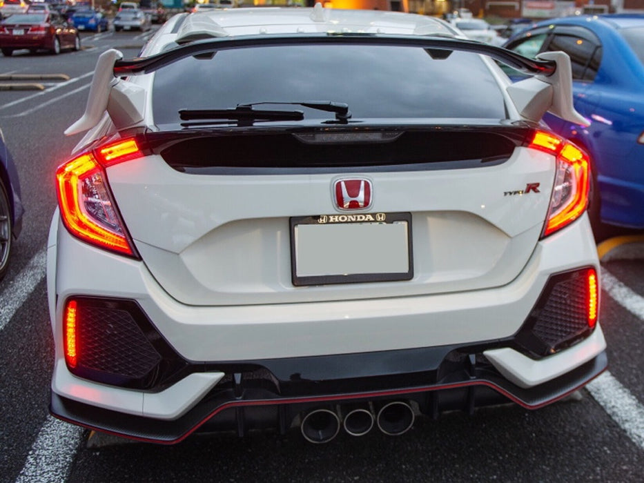 Red Lens Full LED Bumper Reflector Tail & Brake Lights For 2017-21 Honda Civic