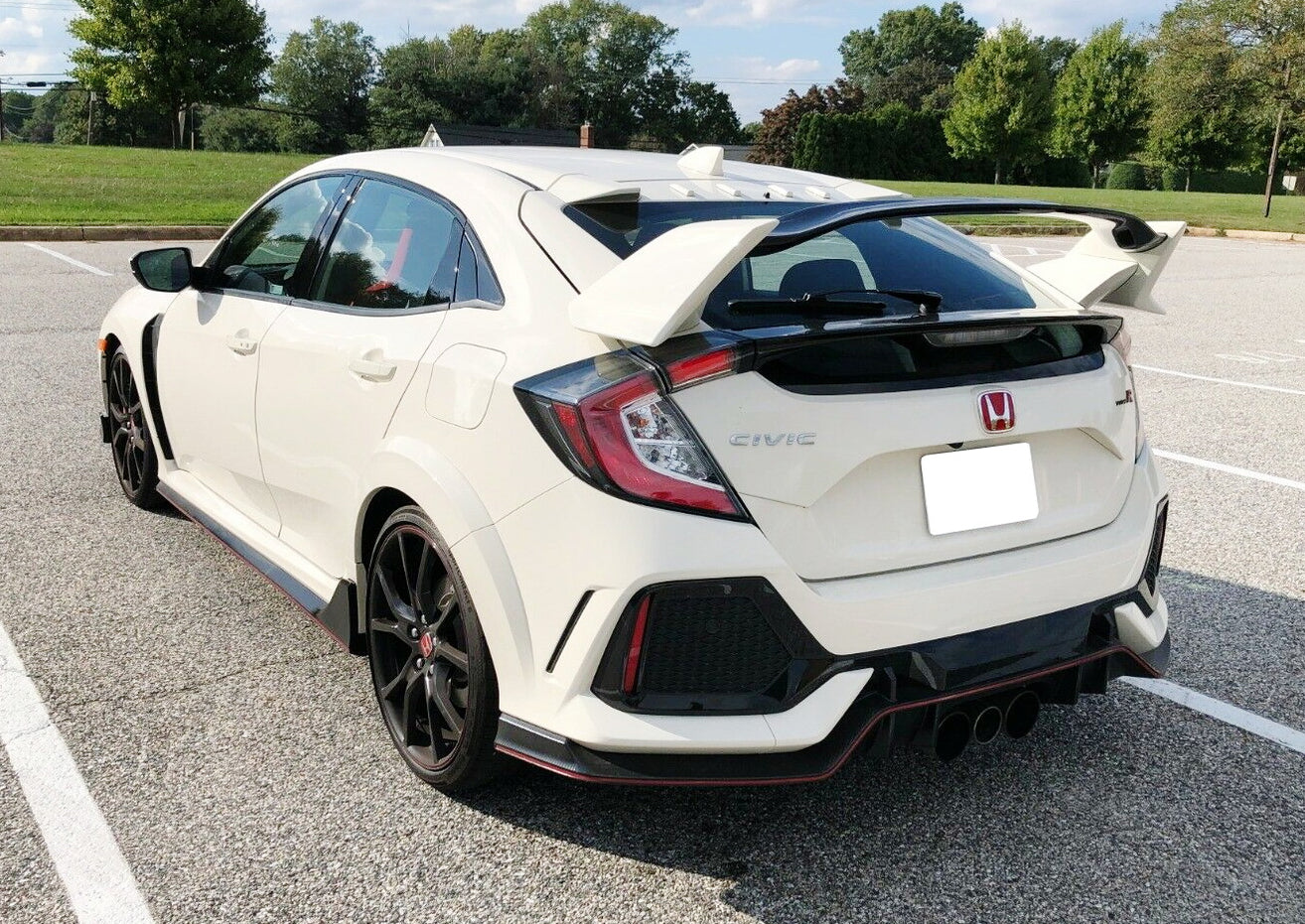IJDMTOY Red Lens 24-LED Bumper Reflector Light Kit For Civic Hatchback Si Type-R
