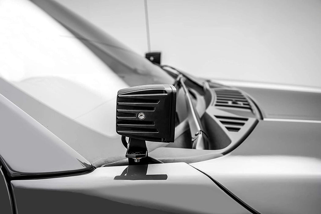A-Pillar/Ditch Mount LED Pod Light Kit w/ Bracket/Wiring For 2016-up Honda Pilot