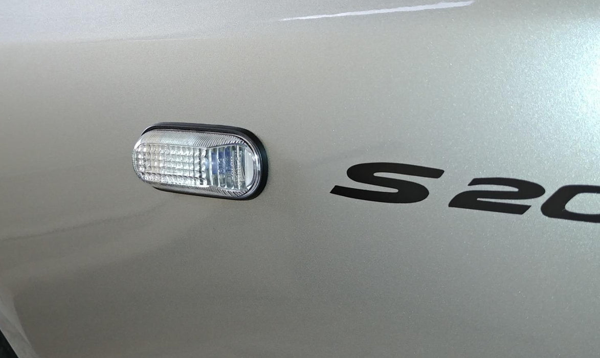 JDM-Spec Clear Lens Side Marker Lights w/ 2825 Bulbs, Sockets For Honda S2000