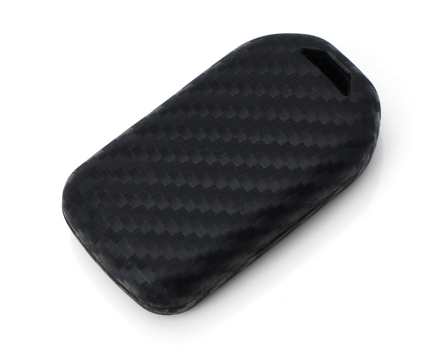 Carbon Fiber Soft Silicone Key Fob Case For Honda Accord Civic Crosstour HRV FIT