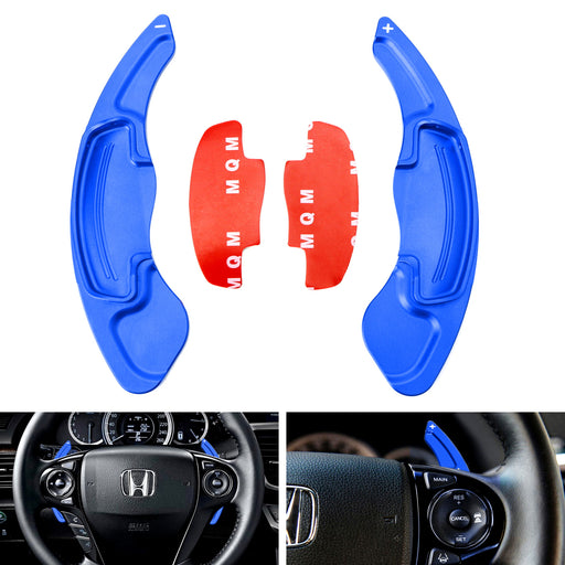 Blue Aluminum Steering Wheel Paddle Shifter Extension For Honda Accord Civic CRV