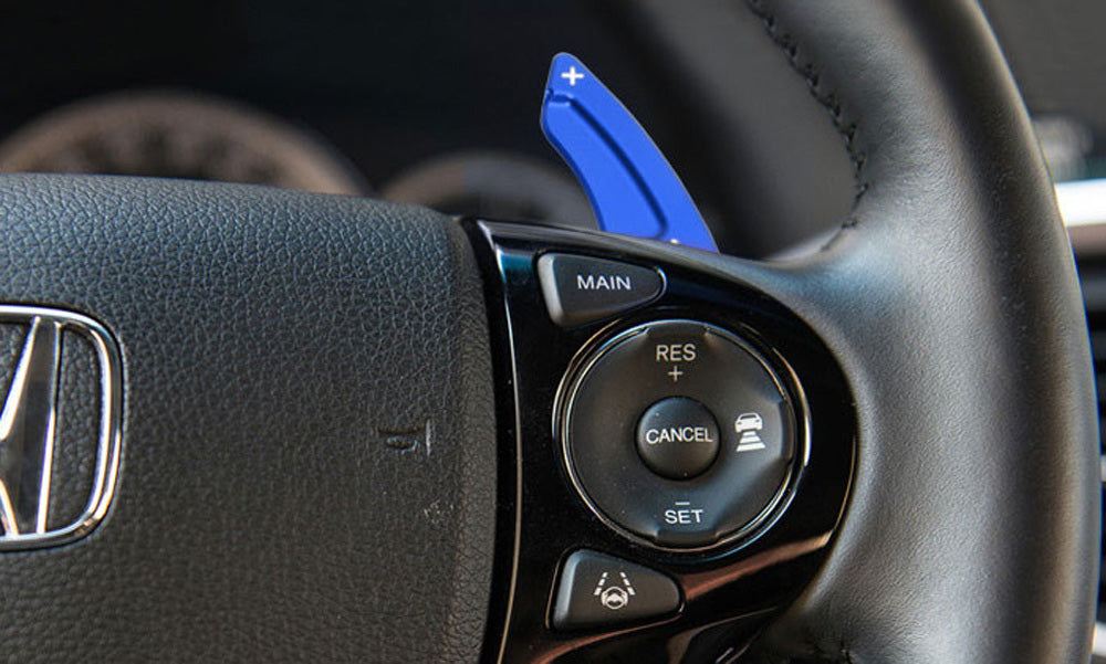 Blue Aluminum Steering Wheel Paddle Shifter Extension For Honda Accord Civic CRV