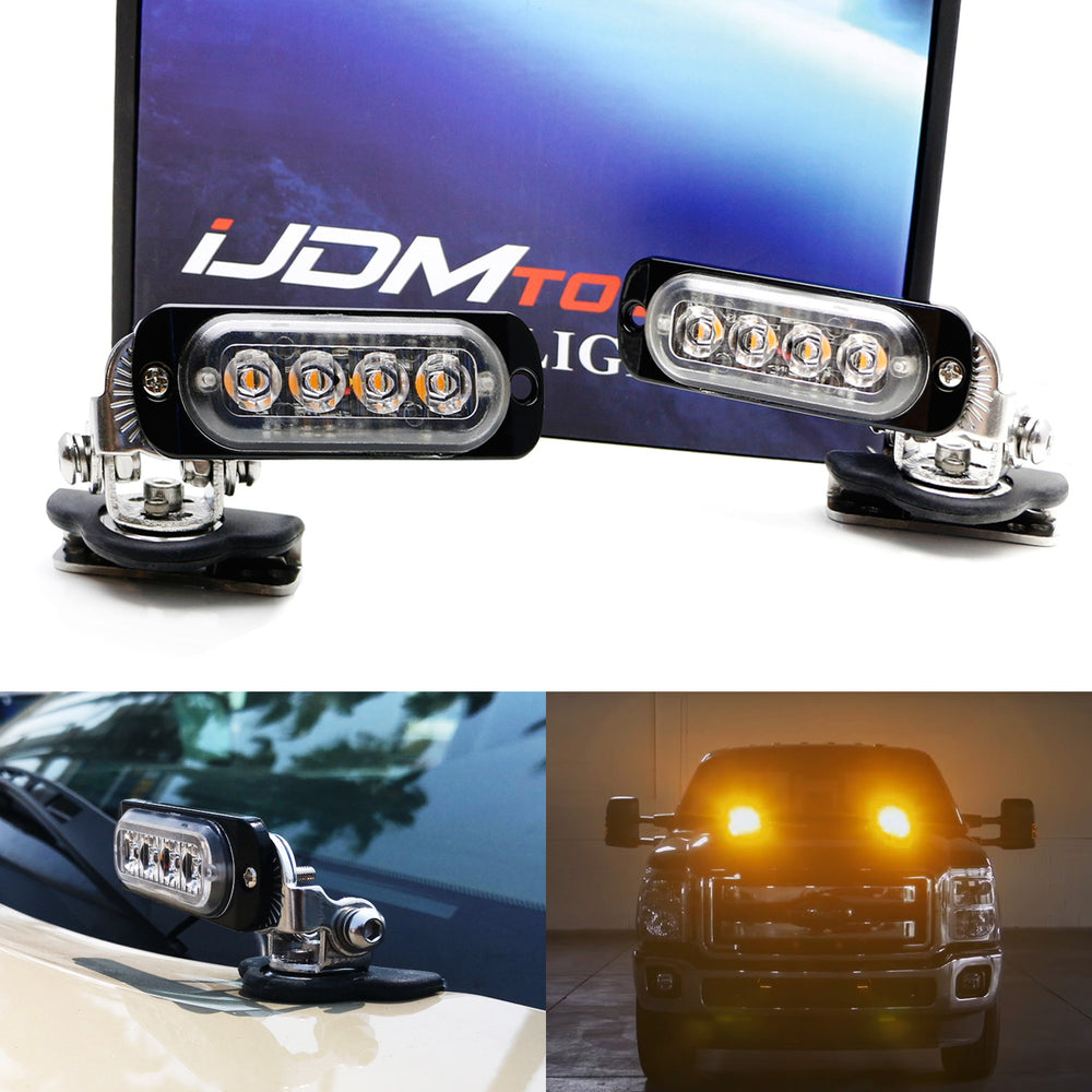 4 In. LED Emergency Safety Truck Warning Flash Strobe Light - Foto 10