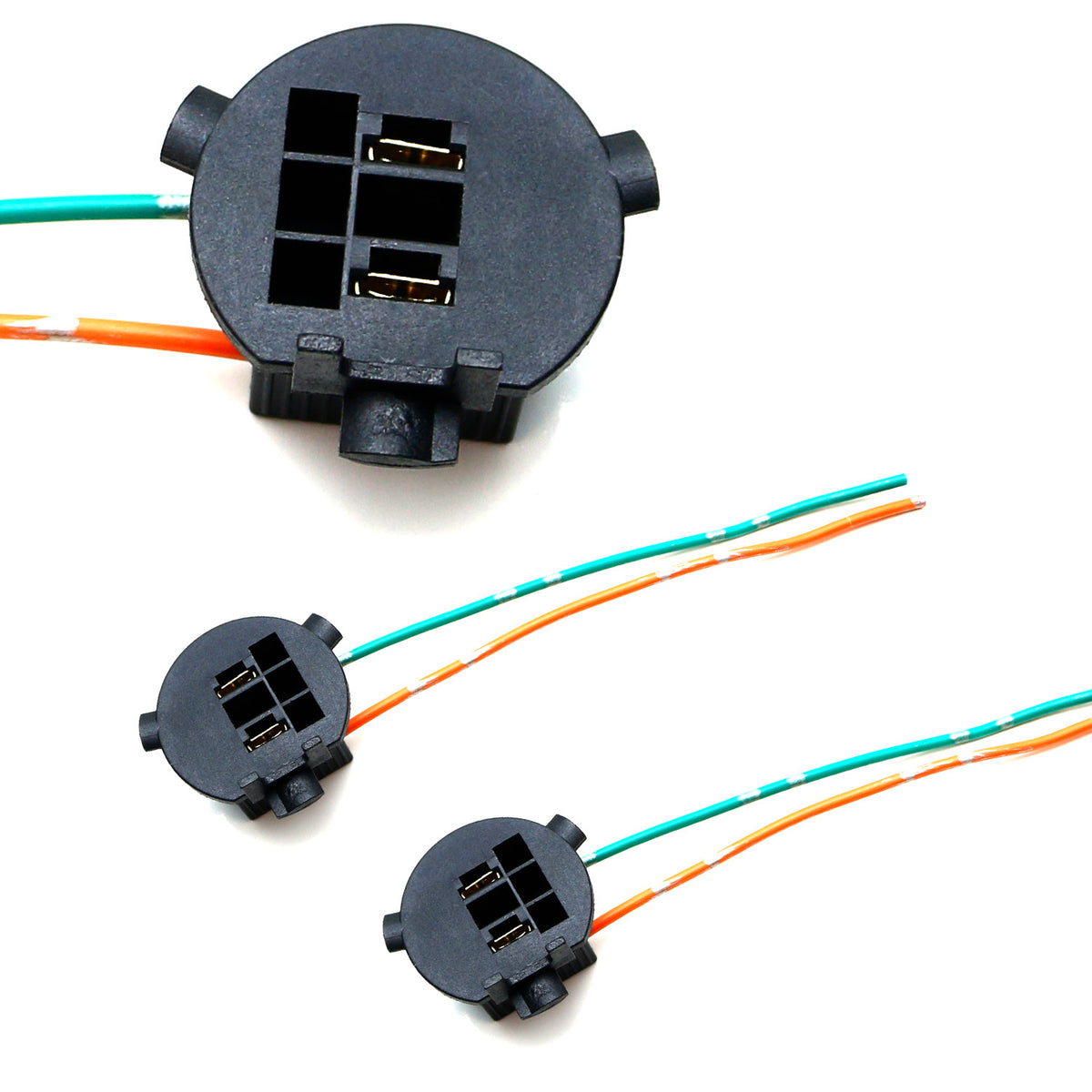 H7 Headlight Bulb Socket Retainer Holder Adapters For Hyundai 1218 Ve