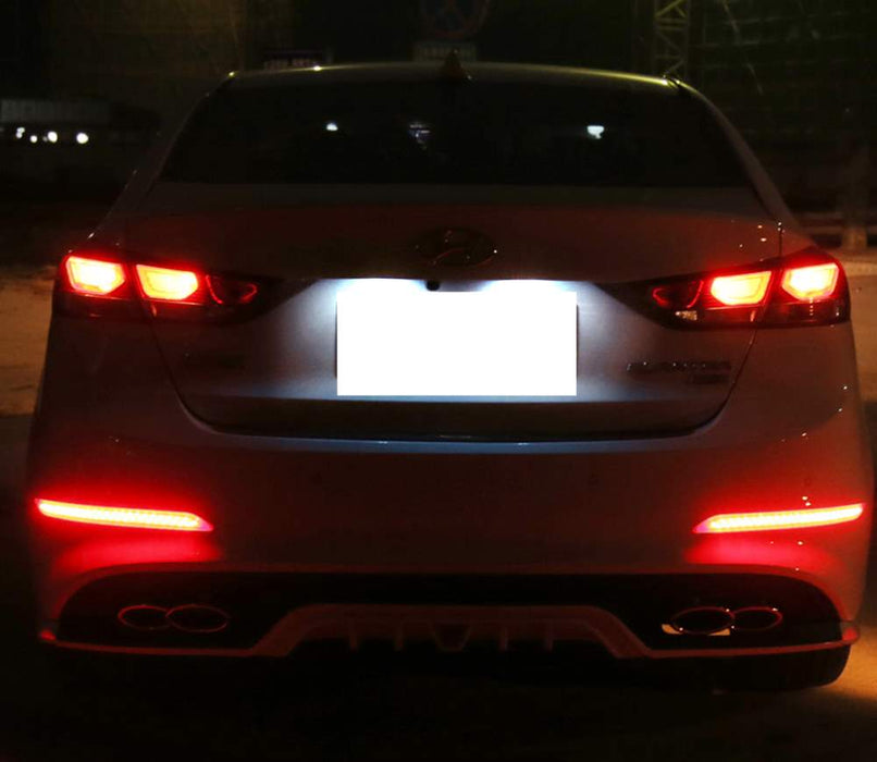 OEM-Replace 18-SMD LED License Plate Lights For Hyundai Elantra Kia Forte Sedan