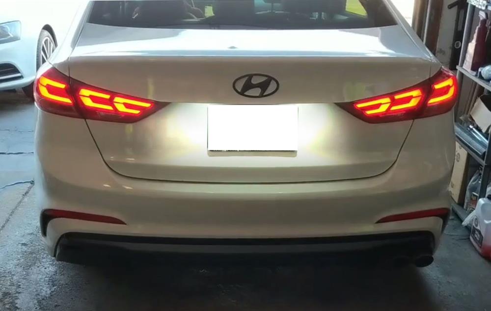 OEM-Fit 3W Full LED License Plate Light Kit For 2016-up Hyundai Tucson IX35, Powered by 18-SMD Xenon White LED-iJDMTOY