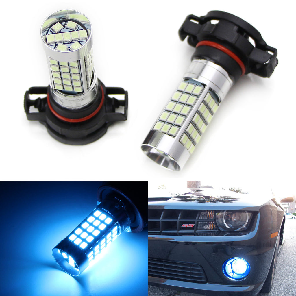 Ice Blue 69-SMD 5202 2504 PSX24W LED Bulbs For Fog Light, Daytime