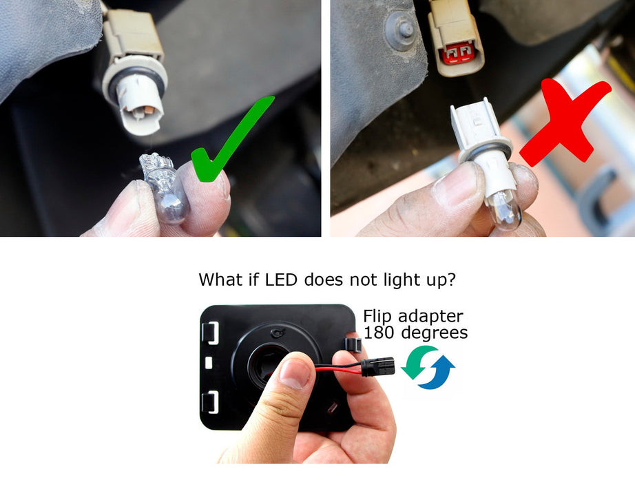 Smoked Lens White LED Side Marker Lights/Fender Flare Lamps For Jeep Wrangler JK