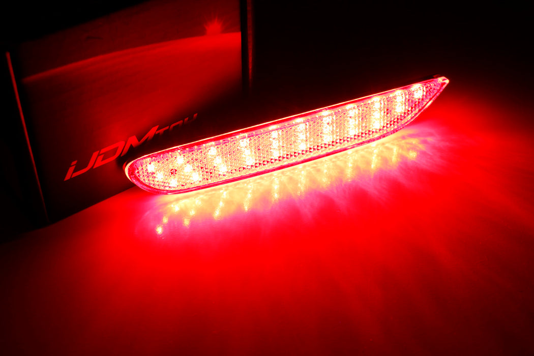 Red Lens 60-SMD LED Bumper Reflector Marker Lights For Infiniti Q50 QX Nissan