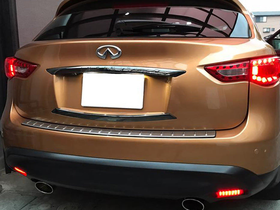 IJDMTOY Red LED Bumper Reflector Marker Lights For Infiniti Q50 QX & Nissan