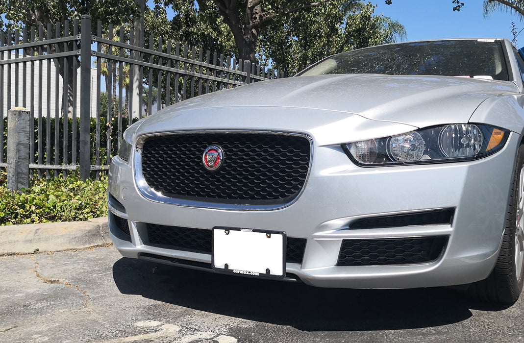 No Drill Front Grille Mesh Mount LicensePlate Relocator For Jaguar XE XF F-Pace
