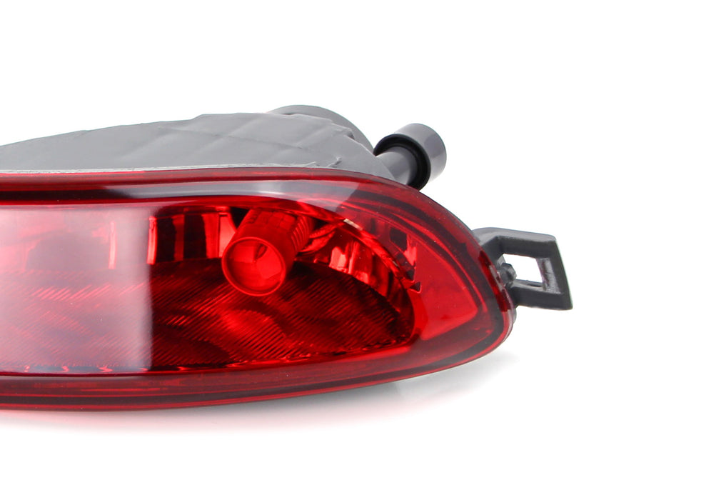 LED Rear Bumper Reflector Rear Fog Light Kit w/Red LED Bulbs For 14-18 Cherokee