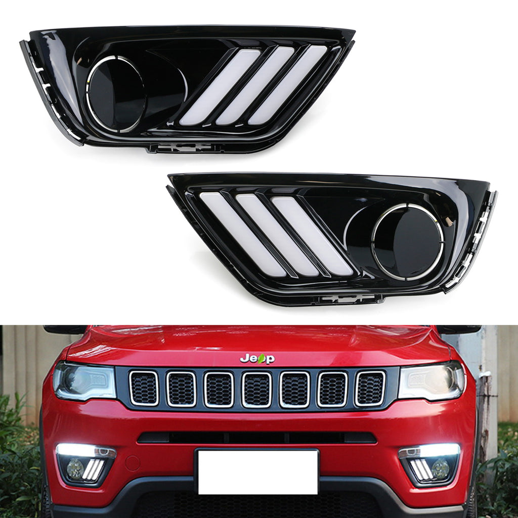 SILCAR LED Right Rear Tail Light For Jeep Compass 2017+ – Red Lens, Black Housing, 12V