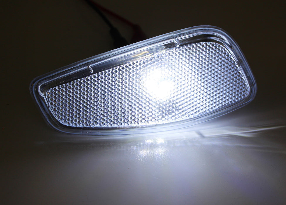 Clear Lens Side Marker Lamps w/ White LED Replacement Bulbs For 2015-up Renegade