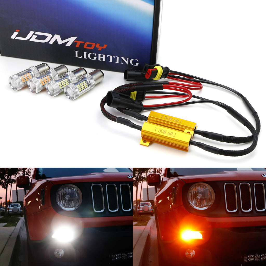 LED DRL/Turn Signal Lights w/ No Hyper Flash Fix Combo For 2015-up
