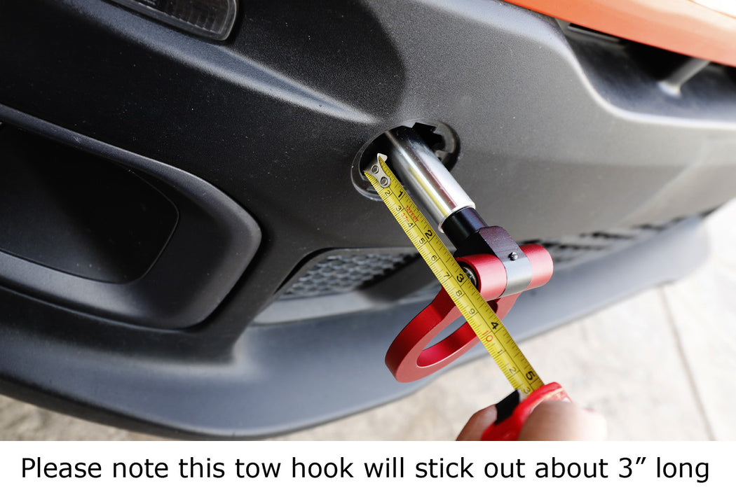 Red Anodized Aluminum Tow Hook For BMW 3 4 5 Series & MINI – Racing Style