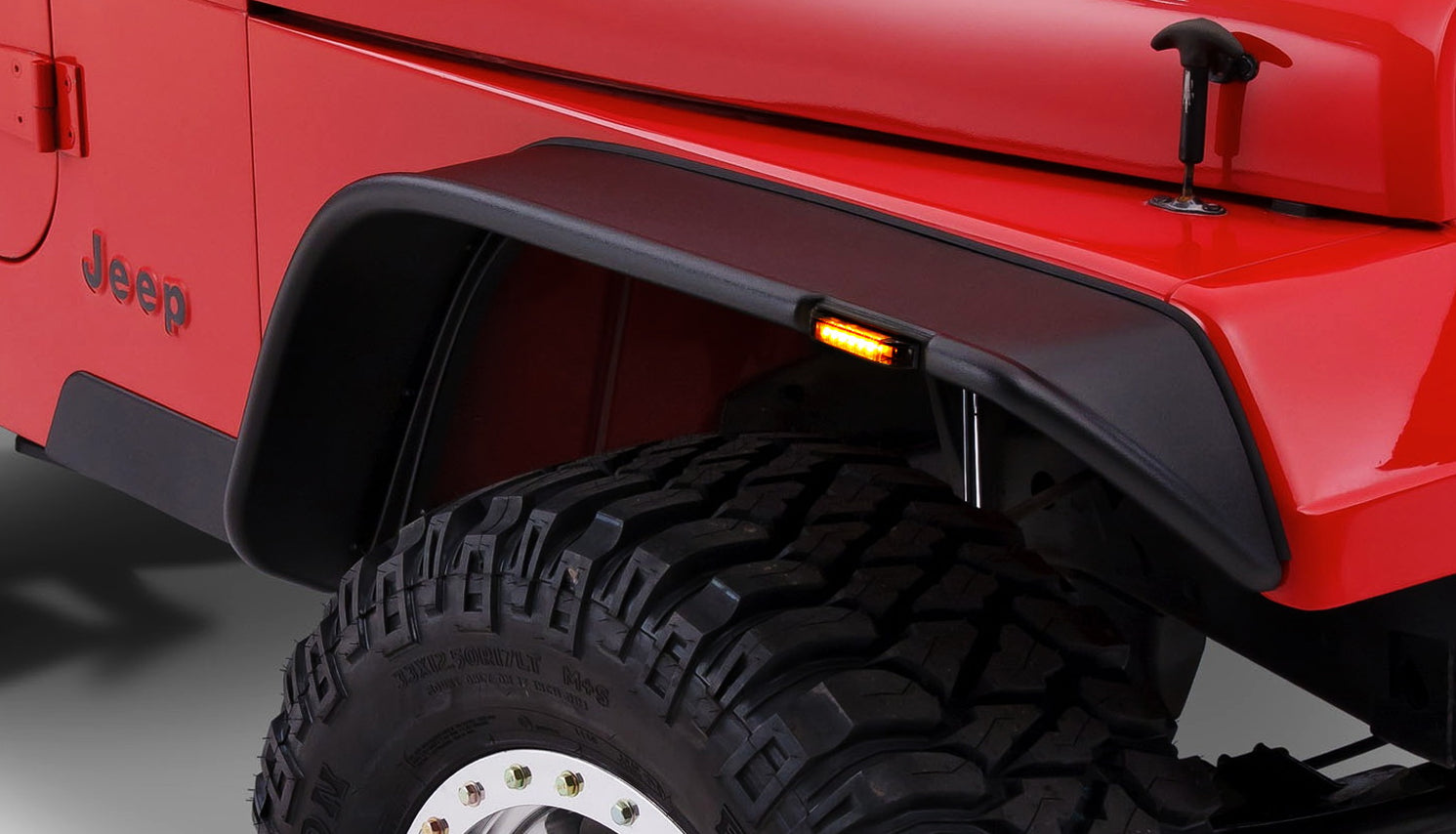 Smoked 6-LED Amber Fender Flare Side Marker Lamps For Jeep Wrangler TJ ...
