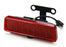 Red Lens LED Strobe Third Brake Lamp w/Behind Brackets For 2007-17 Jeep Wrangler