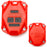 Red Plastic Key Remote Fob Enclosure Shell w/Black Keypads For Jeep Wrangler JK