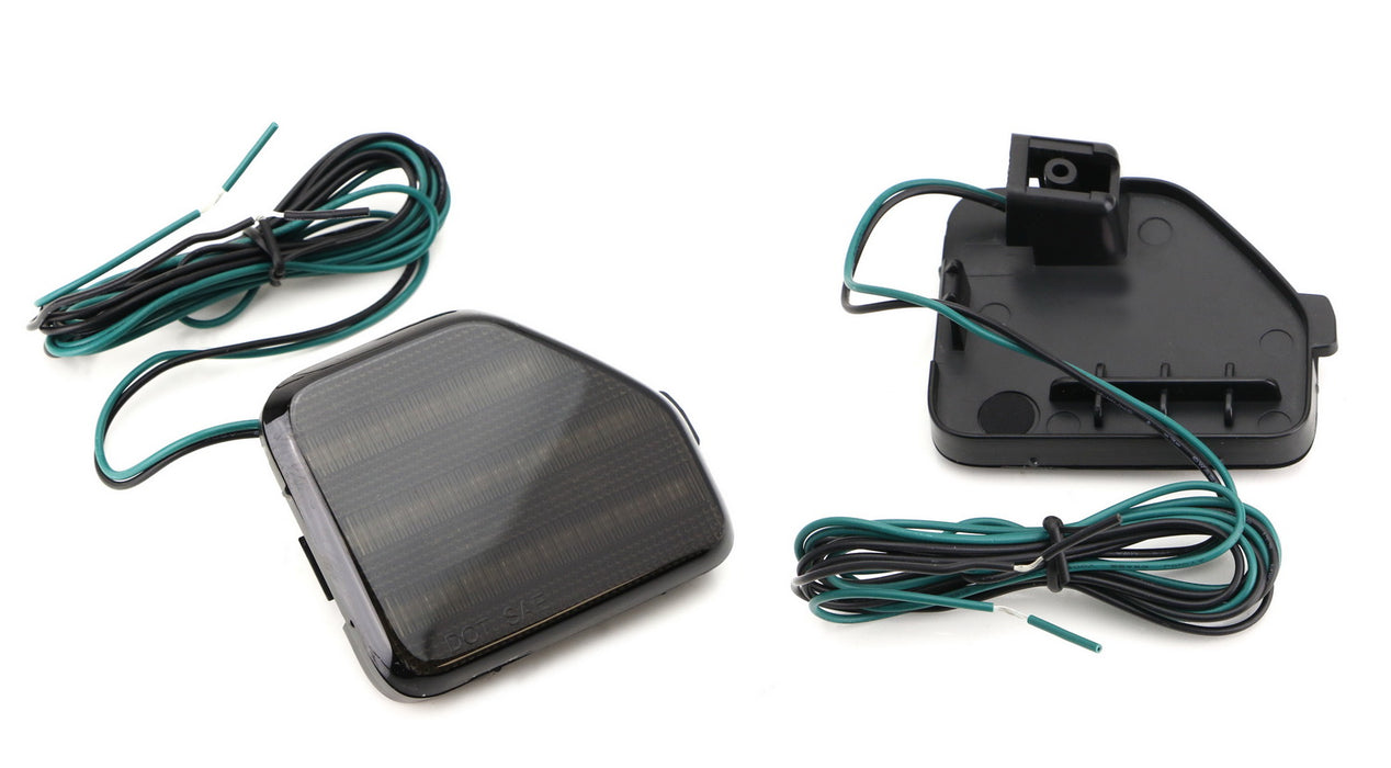 Smoked Lens Full LED Rear Bumper Reflector Light Kit For 18-up Jeep Wrangler JL