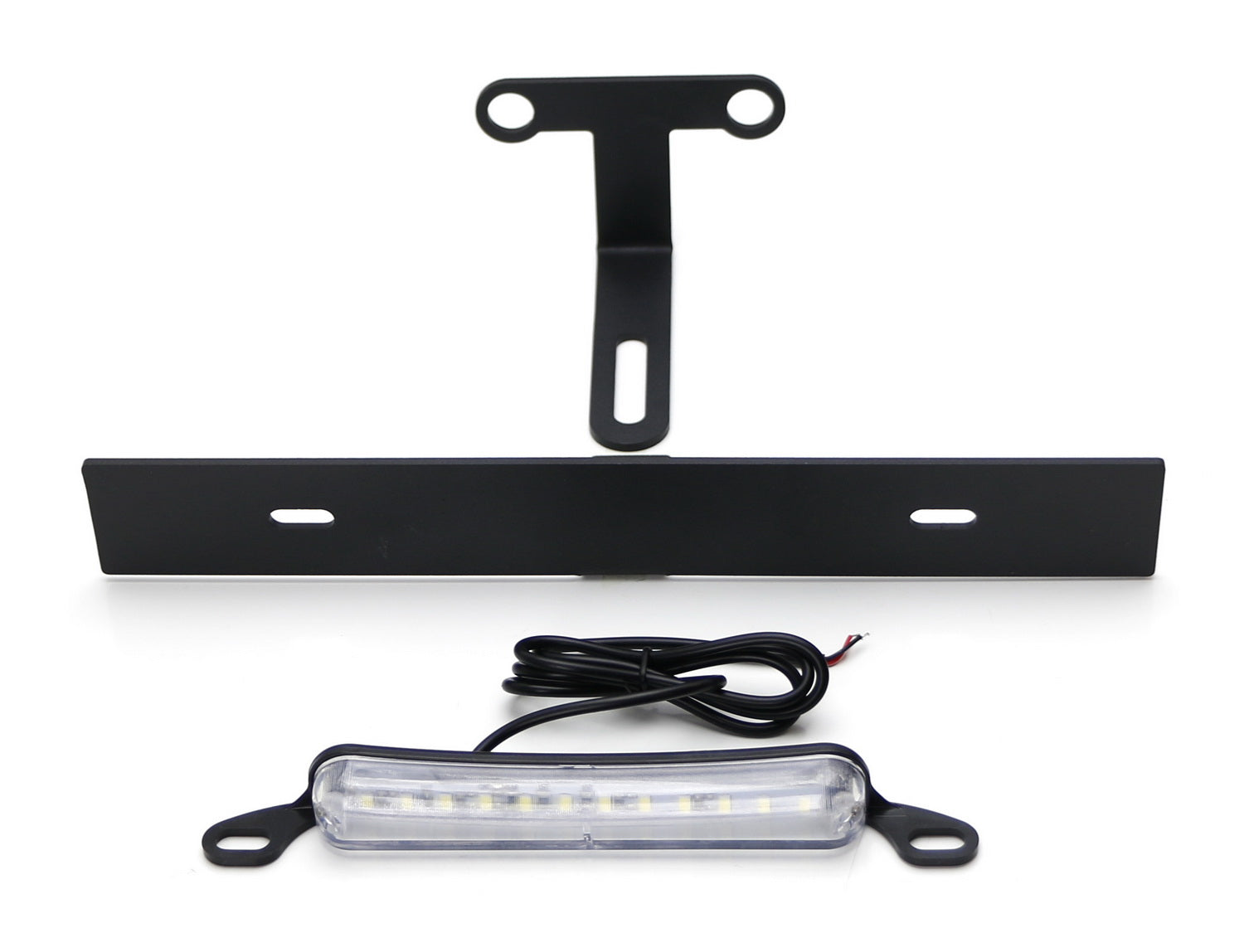 Rear Spare Tire Mount License Plate Bracket w/ LED Light For 07-17 Jee ...