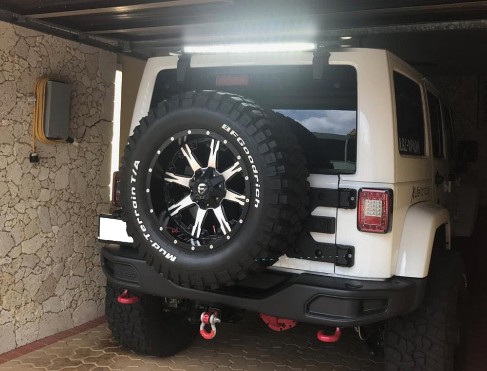 Window Light Bar Above Rear Window Mount 30-Inch LED Light Bar Kit For 07-up Jeep Wrang ...