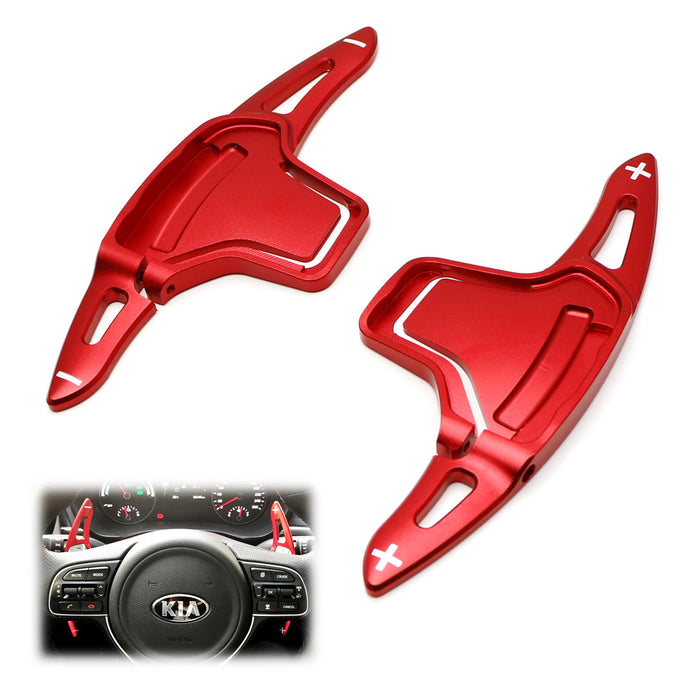 thumbnail image 2 of Xotic Tech Red Aluminum Paddle Shifters Extension For Kia Stinger 2018-2023 2 of 6
