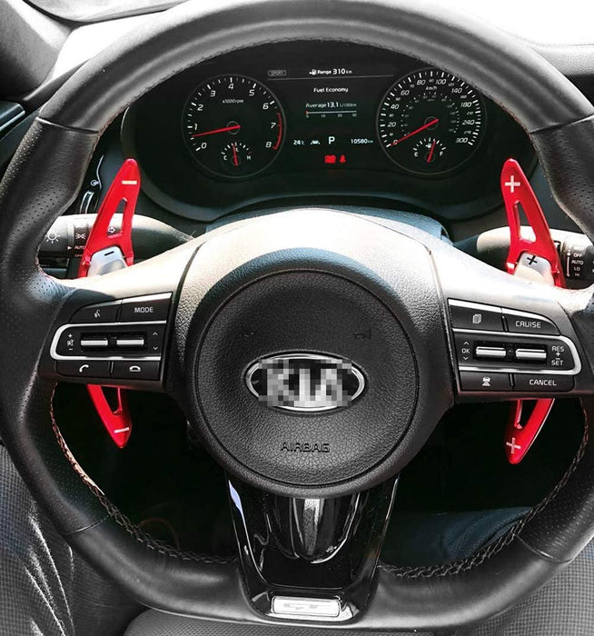 Red Steering Wheel Paddle Shifter Extension For 2016-2018 Kia Optima K5 Pre-LCI