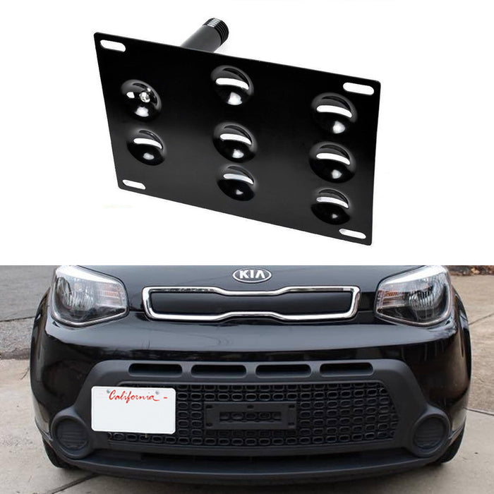 Front Bumper Tow Hook License Plate Tag Mount Tag Bracket For KIA
