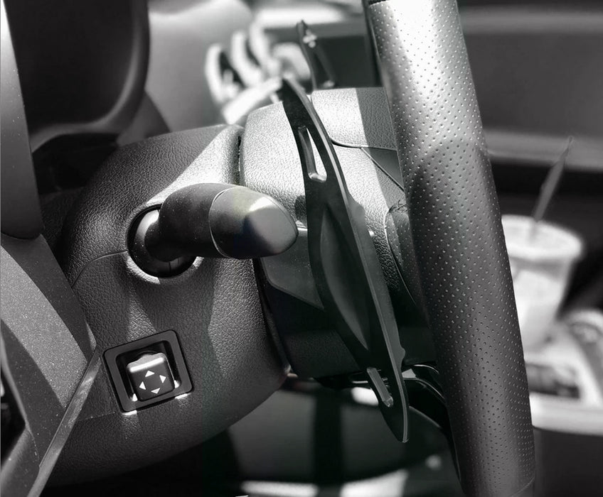 Grey Aluminum Steering Wheel Paddle Shifter Extension For 18+ Kia Stinger CK K8