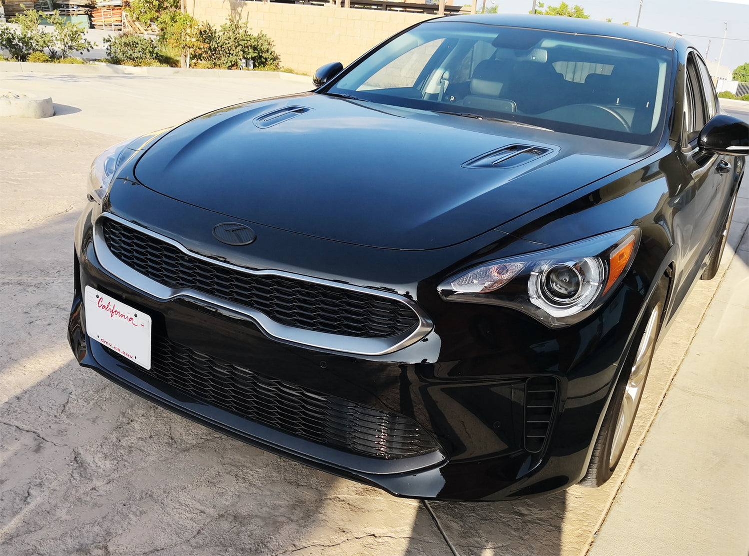 KDM Front Bumper Tow Hook License Plate Mounting Bracket For Kia Sting