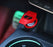Sports Red Lambo-Style Engine Push Start Decoration Cover Universal For Most Car