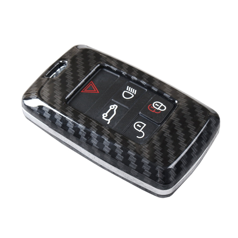 Land Rover Key Fob Carbon Fiber Black Key Fob Case For 18-up Range Rover/Sport Defender D ...